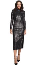 Smythe Sequin Side Slit Dress