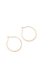 Blanca Monros Gomez 14k Gold Mini Hammered Hoop Earrings