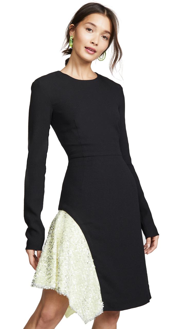Walk Of Shame Crepe Black Dress