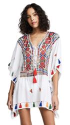 Bindya Lace Up Tunic With Mirror Embroidery