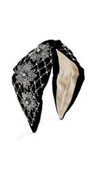 Namjosh Black Velvet Embellished Headband