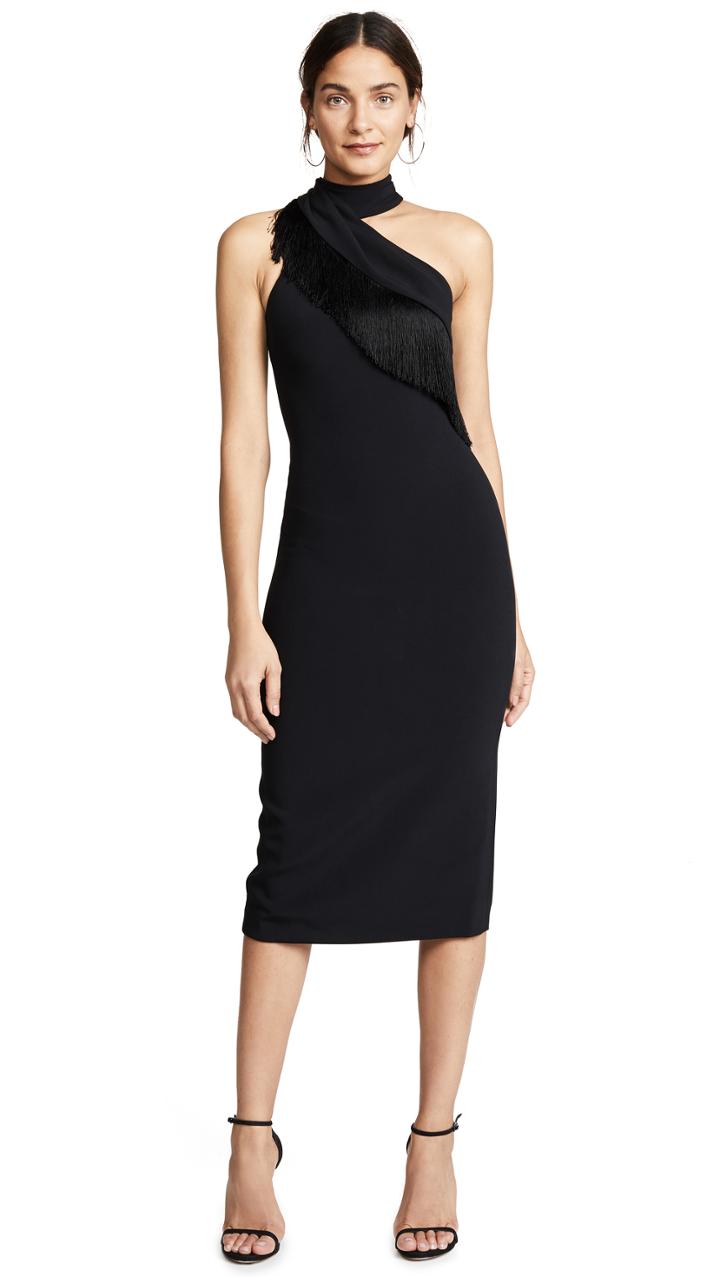 Cushnie Et Ochs Pencil Dress With Fringe