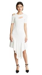 Yigal Azrouel One Shoulder Top With Foil Pleats