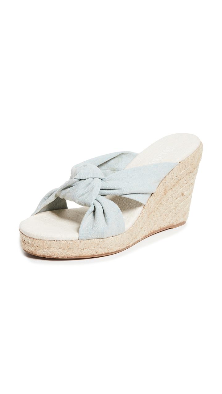 Soludos Knotted Wedge Sandals