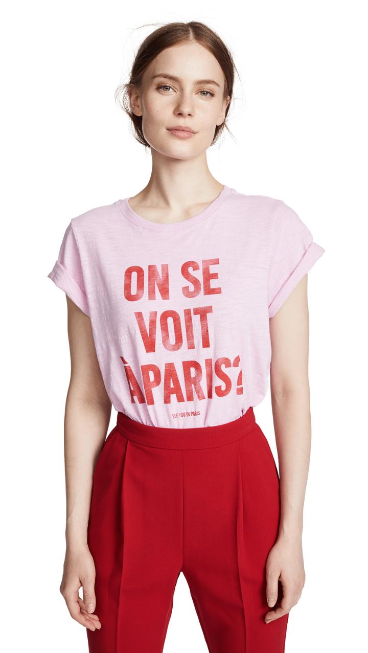 Cinq A Sept See You In Paris Tee