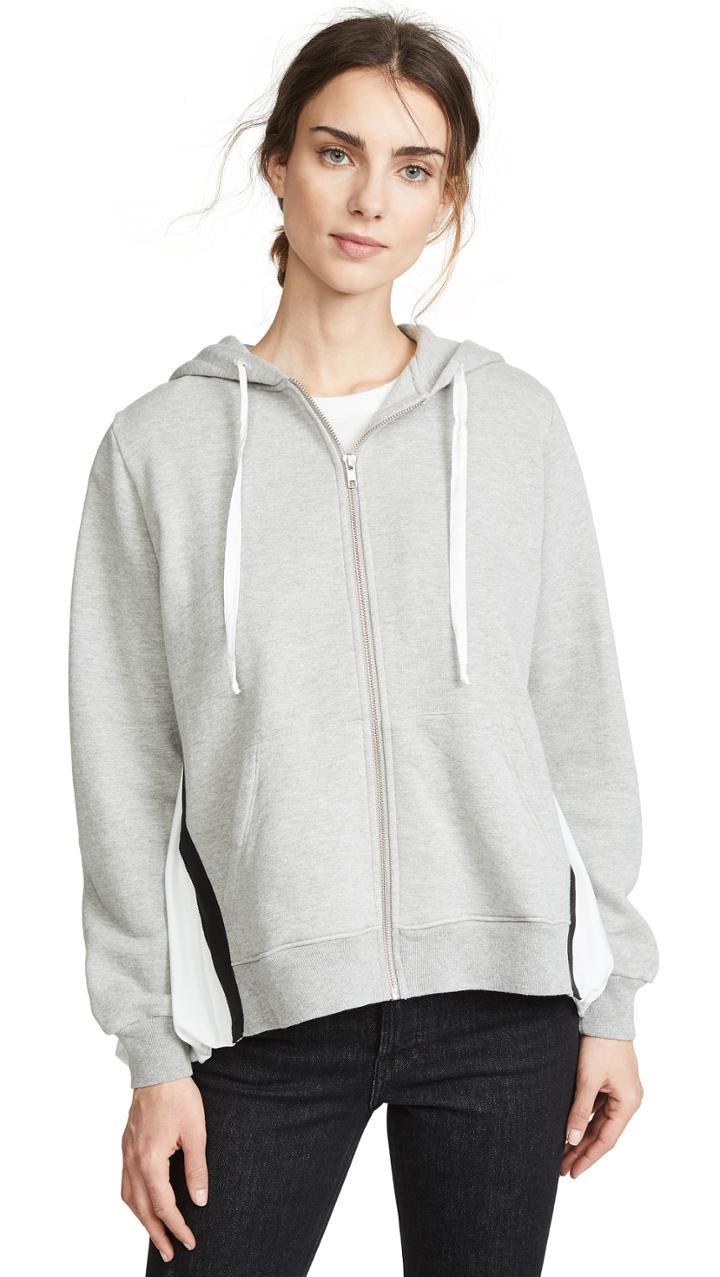 Clu Bubble Hem Zip Hoodie