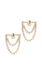 Luv Aj The Pink Stud Diamonte Studs