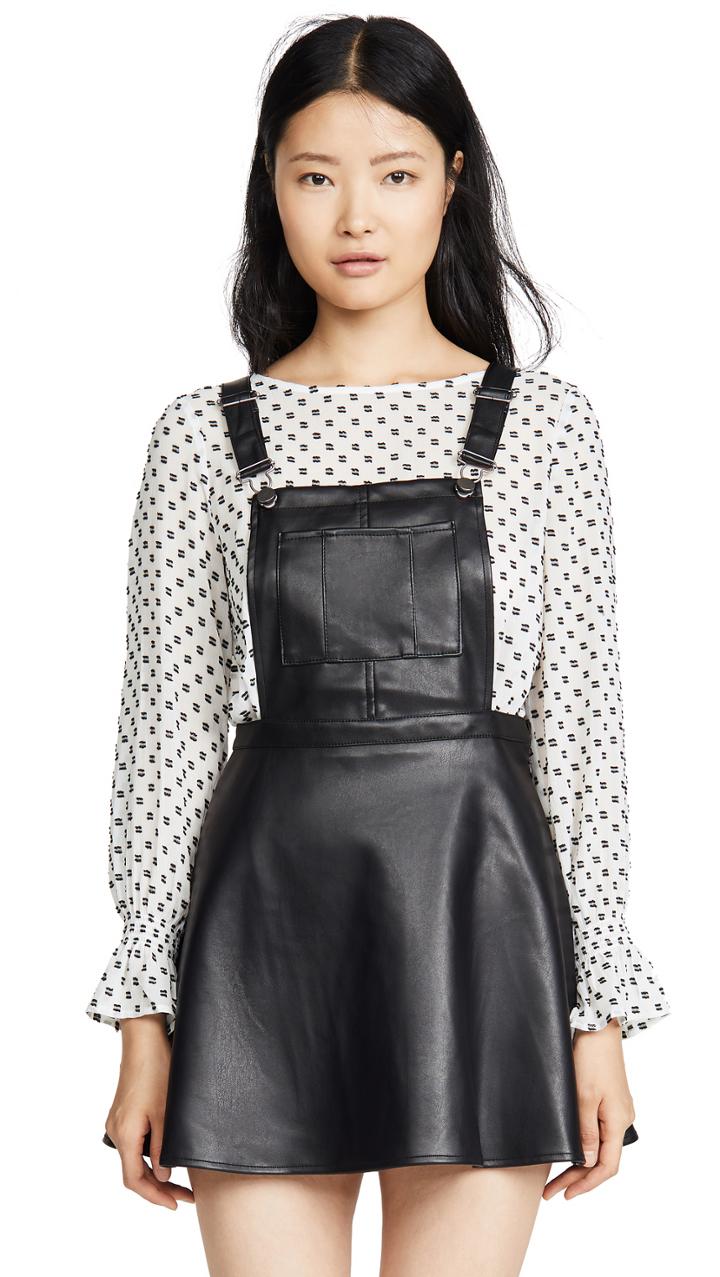 Bb Dakota Jack By Bb Dakota Pinafore Your Love Faux Leather Dress