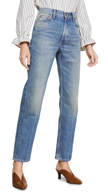 B Sides Arts Mid High Straight Jeans
