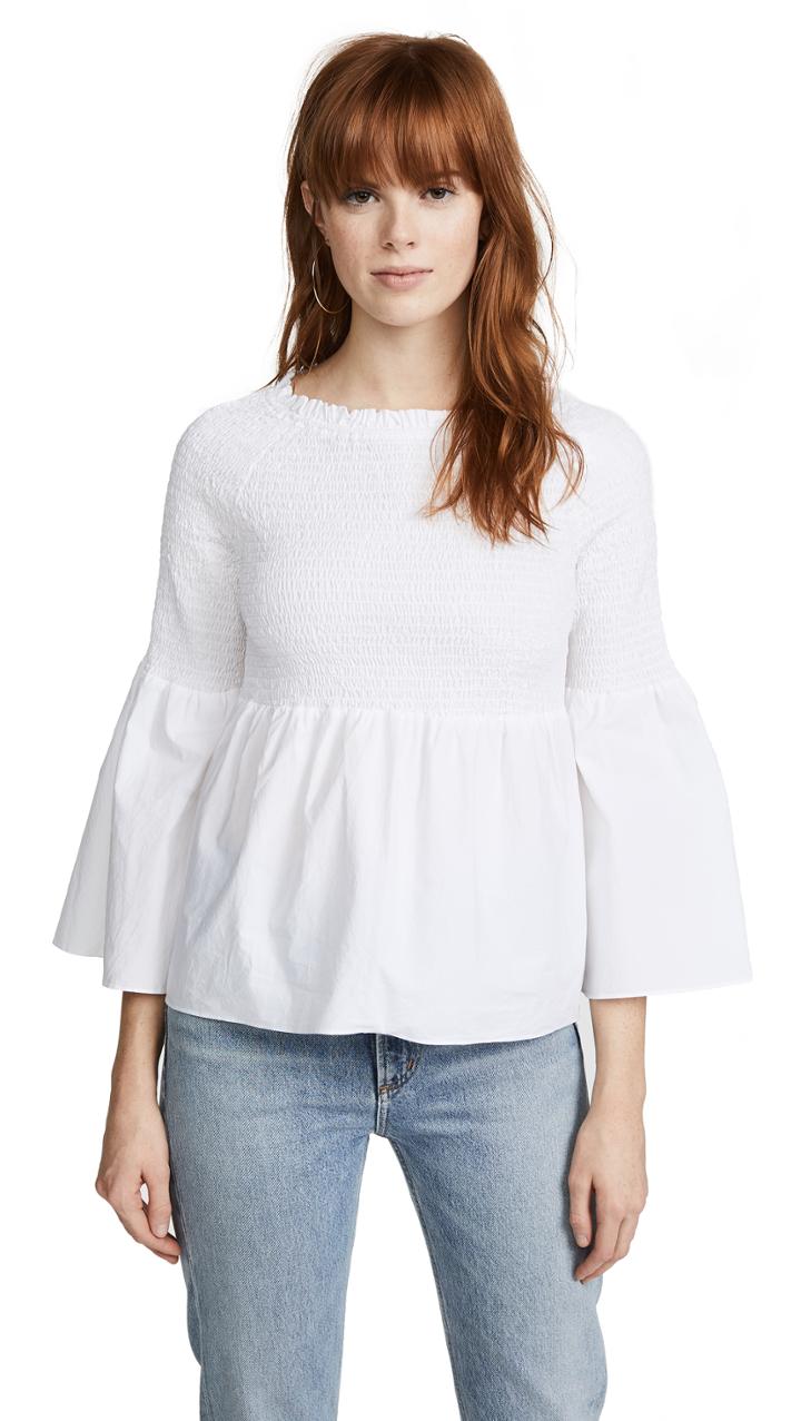 La Vie Rebecca Taylor Long Sleeve Pop Top