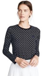 Markus Lupfer Sophie Long Sleeve Polka Dot Top