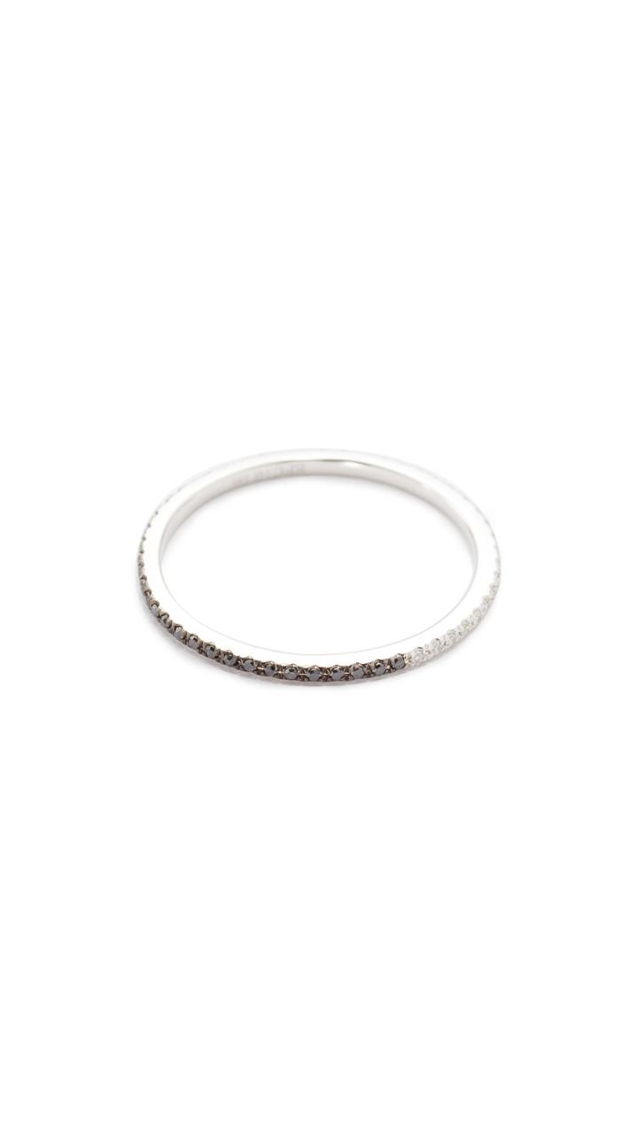 Ef Collection 14k Gold Two Tone Eternity Stack Ring