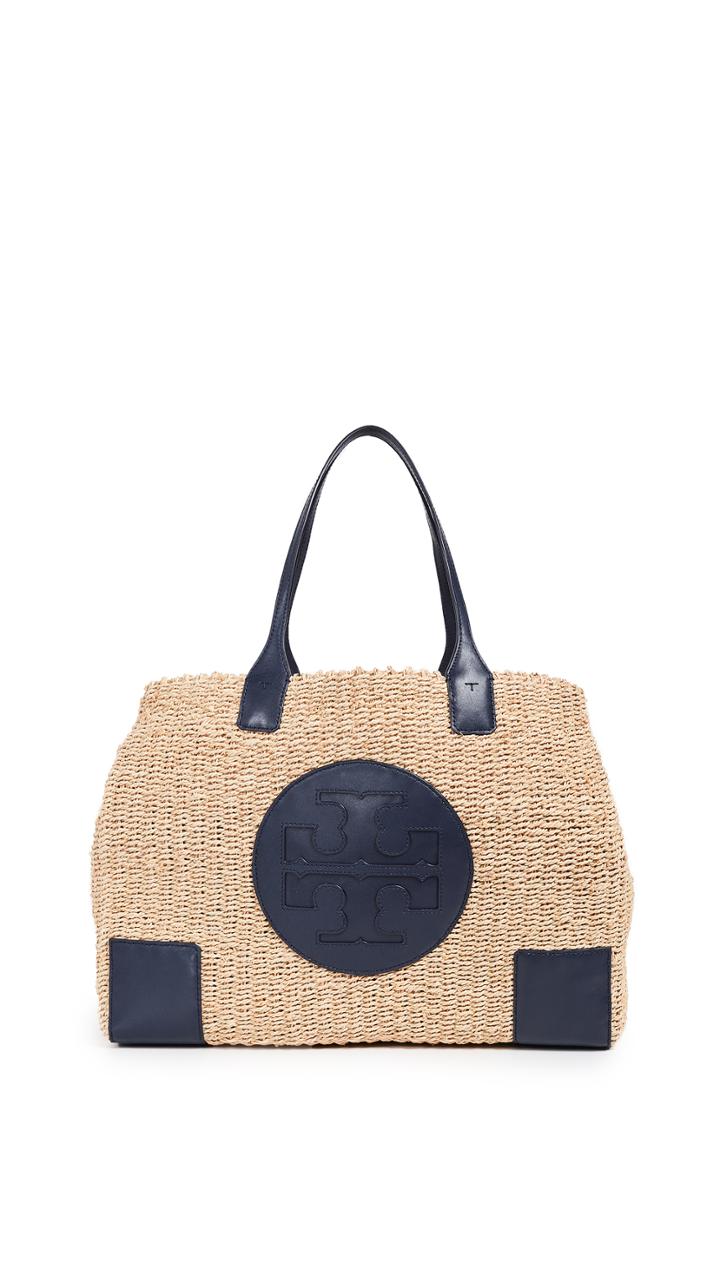 Tory Burch Ella Straw Tote Bag
