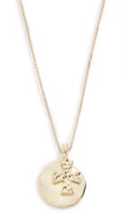 Luv Aj Hammered Cross Coin Necklace