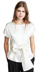 Leal Daccarett Lido Top With Ranglas Sleeves And Bow Belt