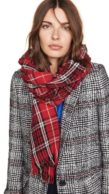 Isabel Marant Isidore Color Checks Scarf