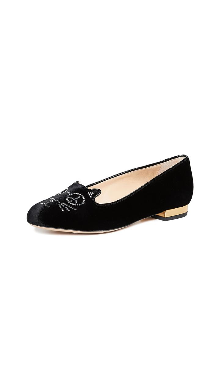 Charlotte Olympia Peaceful Kitty Flats