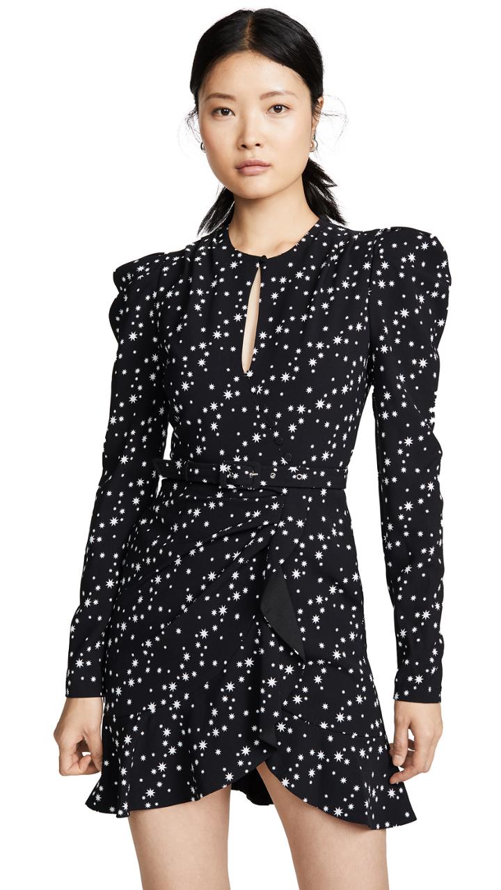 Jonathan Simkhai Star Print Wrap Dress