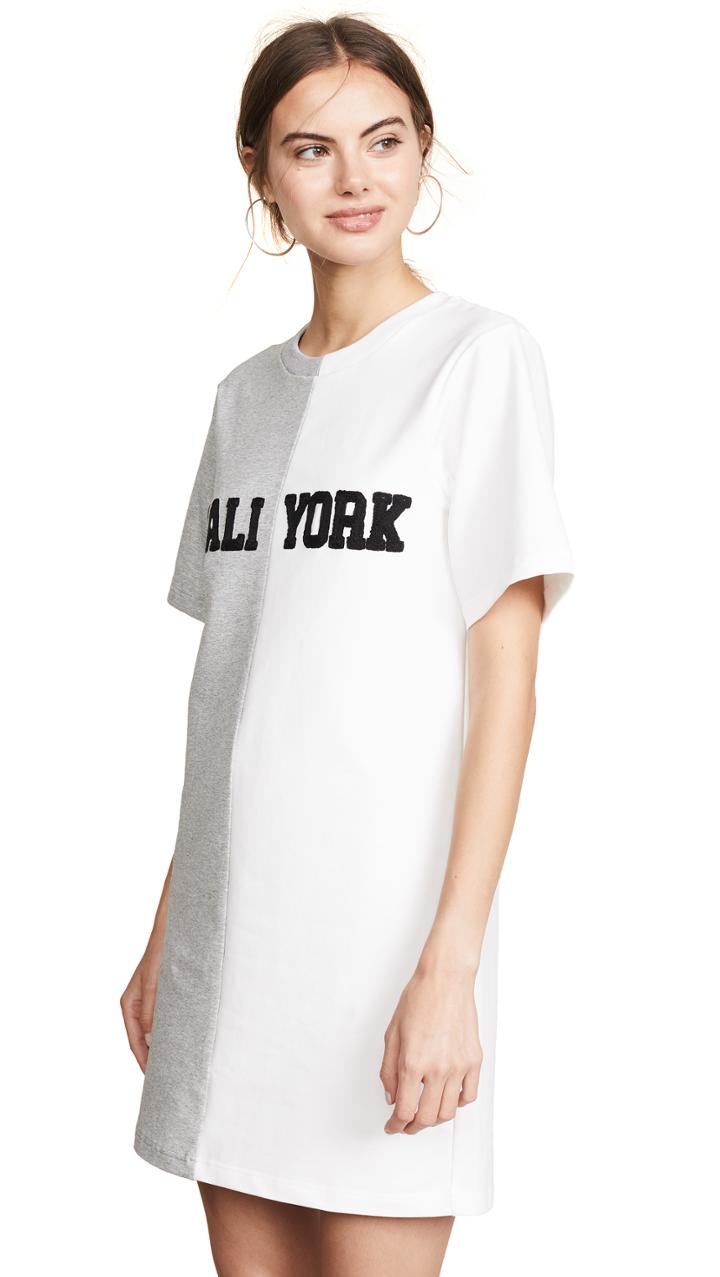 Cynthia Rowley Cali York Embroidered T Shirt Dress