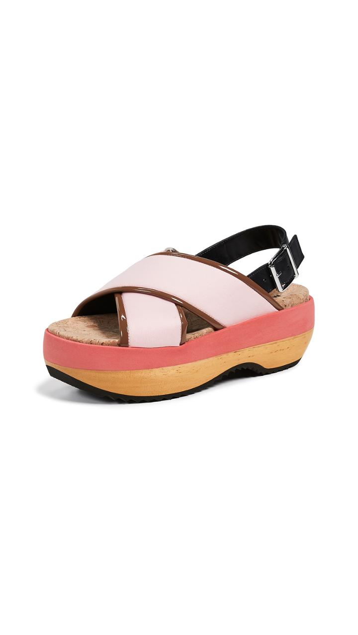Marni Wedge Crisscross Sandals