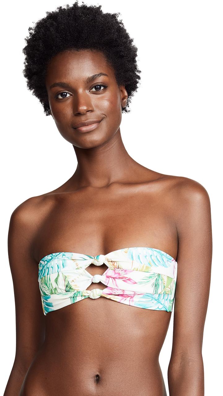 Pilyq Tulum Knot Bandeau Bikini Top