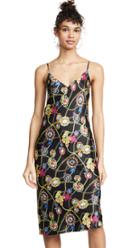 L Agence Jodie V Neck Slip Dress