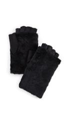 Agnelle Bella Shearling Fingerless Gloves