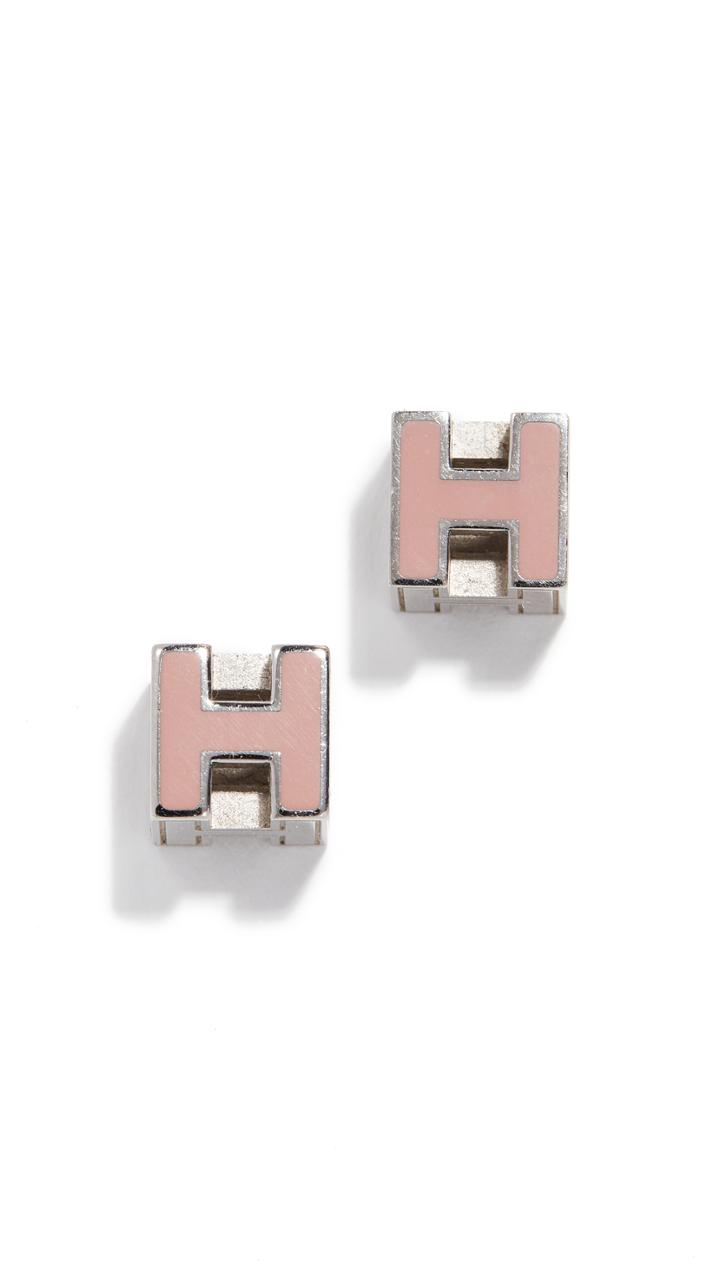 What Goes Around Comes Around Hermes Cagedh Earrings