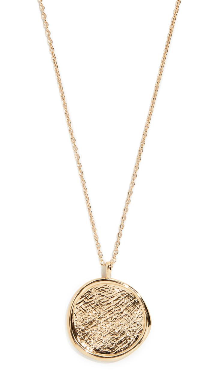Gorjana Stamped Coin Necklace