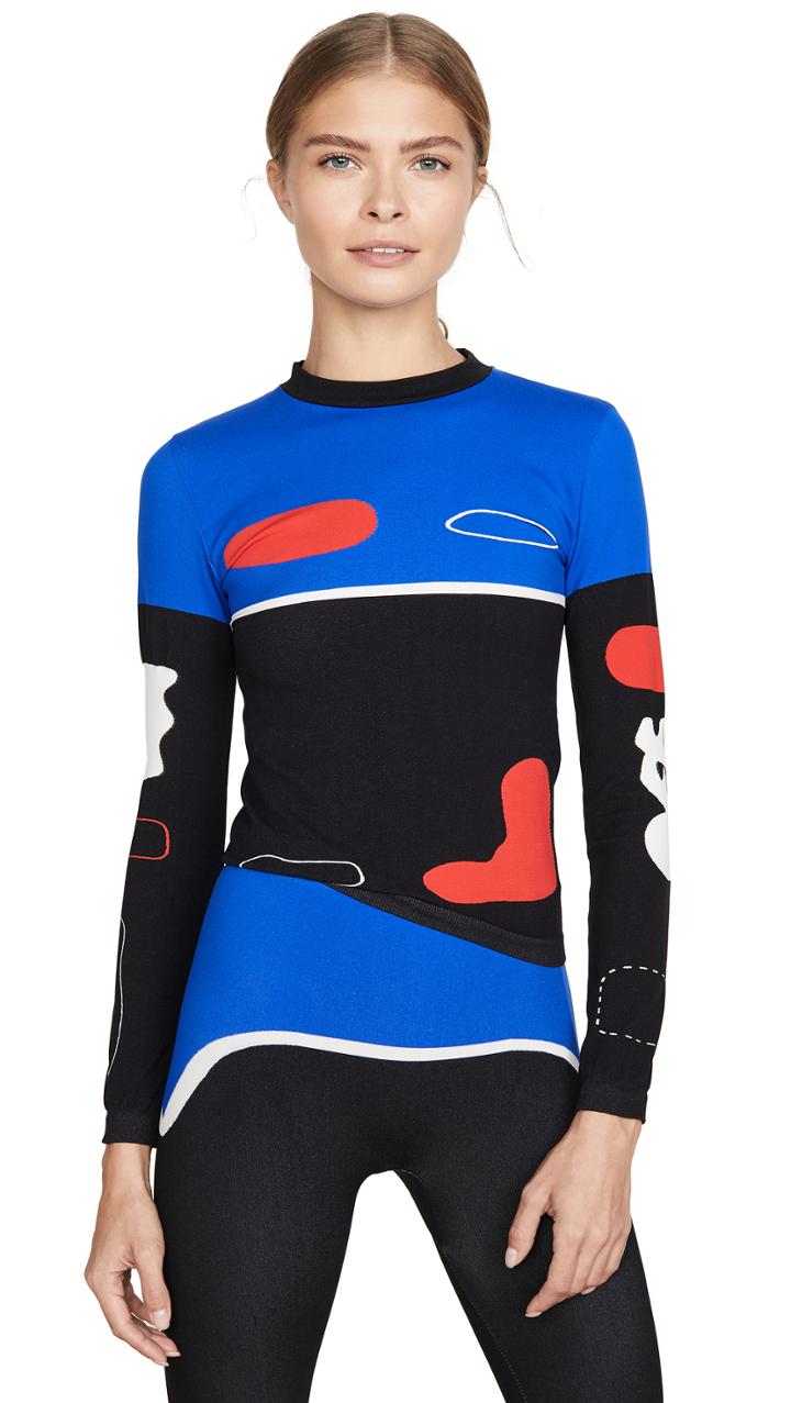 Off White Organic Shape Top