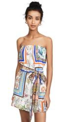 Camilla Strapless Romper With Waist Tie