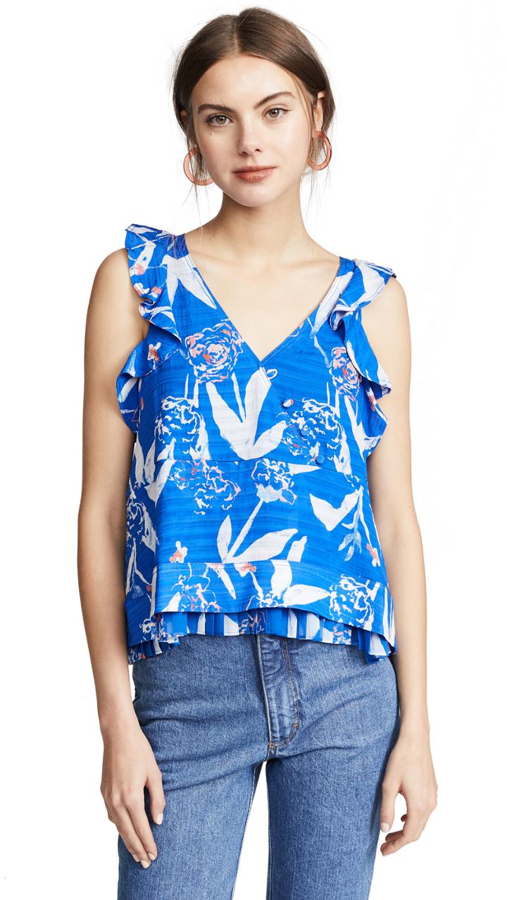 Tanya Taylor Parrot Mila Top