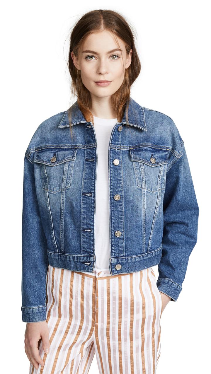 7 For All Mankind Bubble Denim Jacket