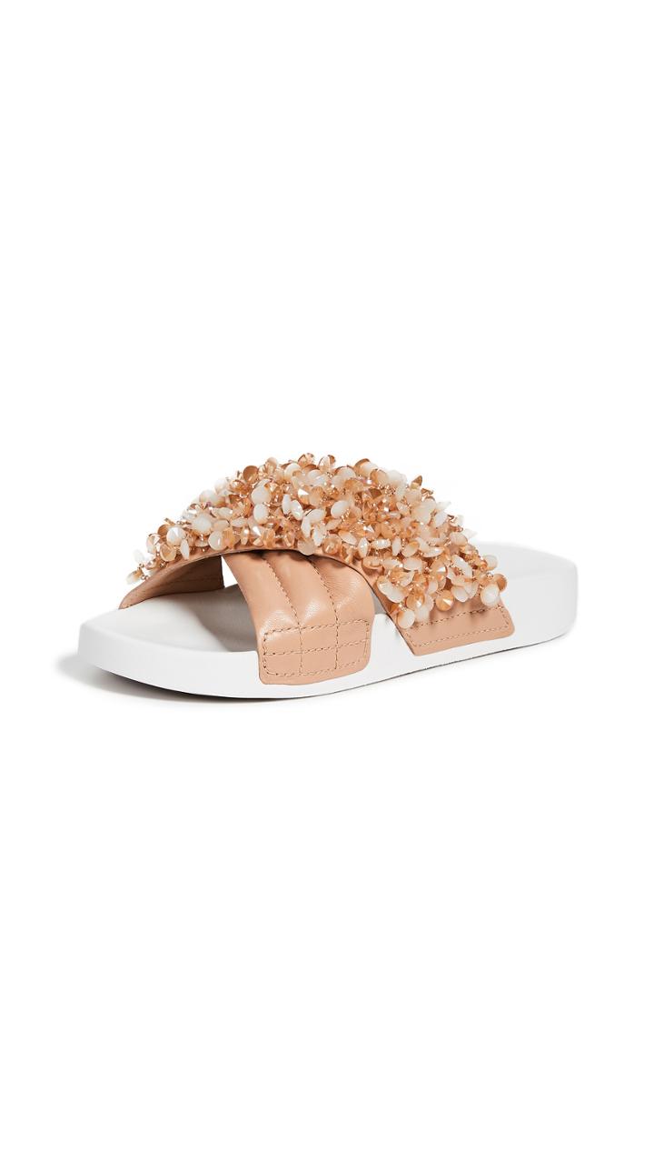 Tory Burch Logan Embellished Slides