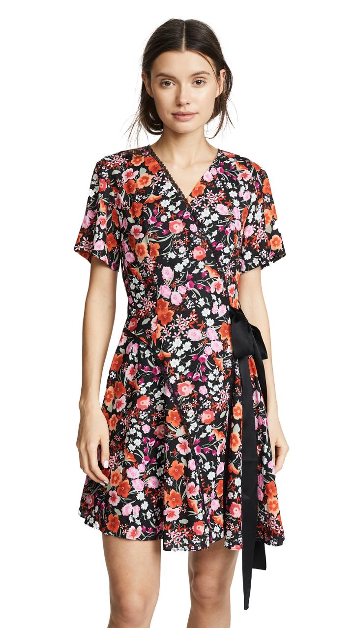 Goen J Paneled Wrap Dress