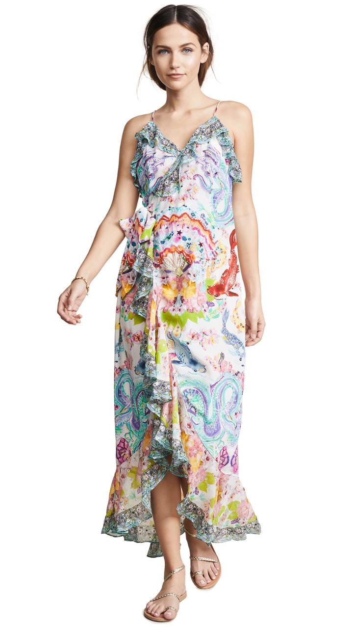 Camilla Long Wrap Dress