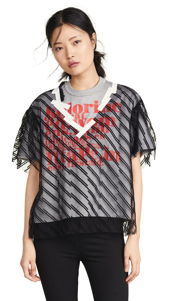 Kolor Mesh Overlay Tee