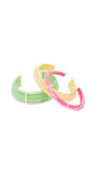 Alison Lou Loucite Cuff Bracelet Set