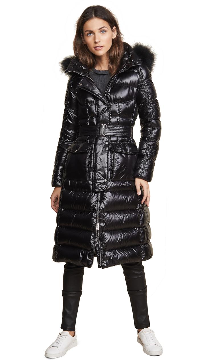 Add Down Hooded Down Parka W Fur