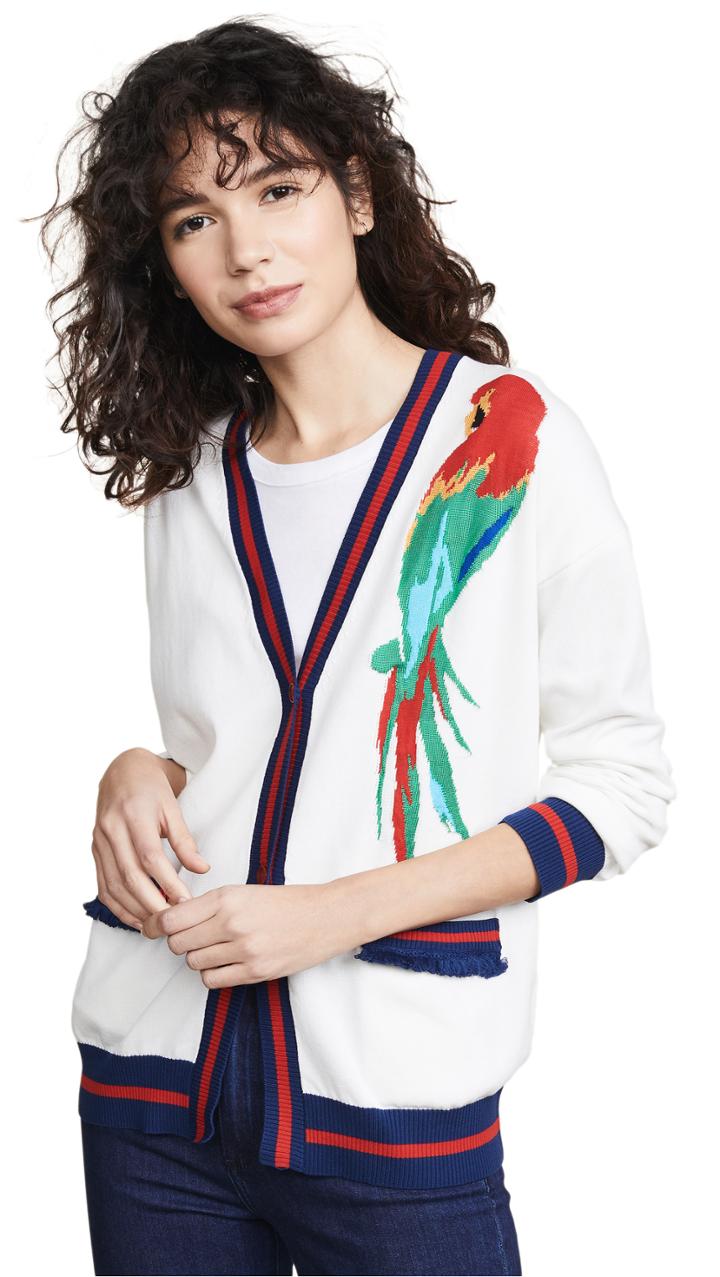 Stella Jean Parrot Cardigan