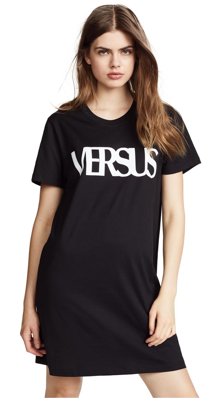 Versus Versus Logo T Shirt Dress