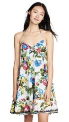 Juliet Dunn Tie Front Mini Dress
