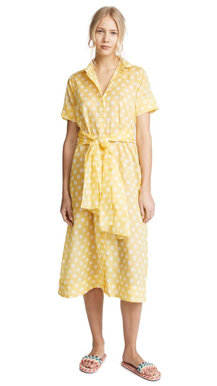 Lisa Marie Fernandez Sheer Cotton Shirt Dress