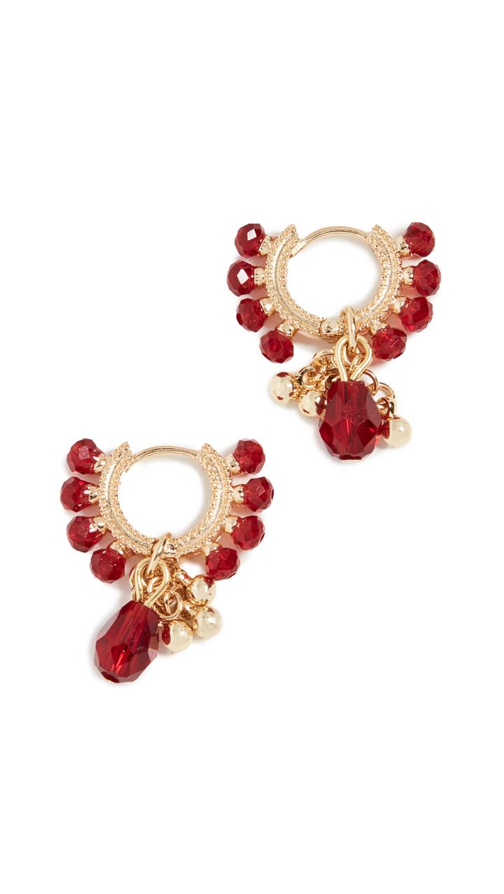 Shashi Lolita Gemstone Huggie Earrings