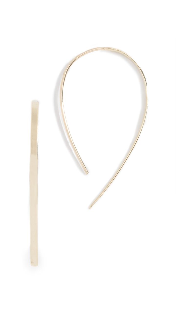 Lana Jewelry Mini Flat Hooked On Hoop Earrings