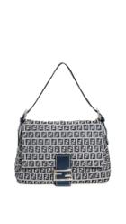 What Goes Around Comes Around Fendi Navy Zucchino Mama Bag