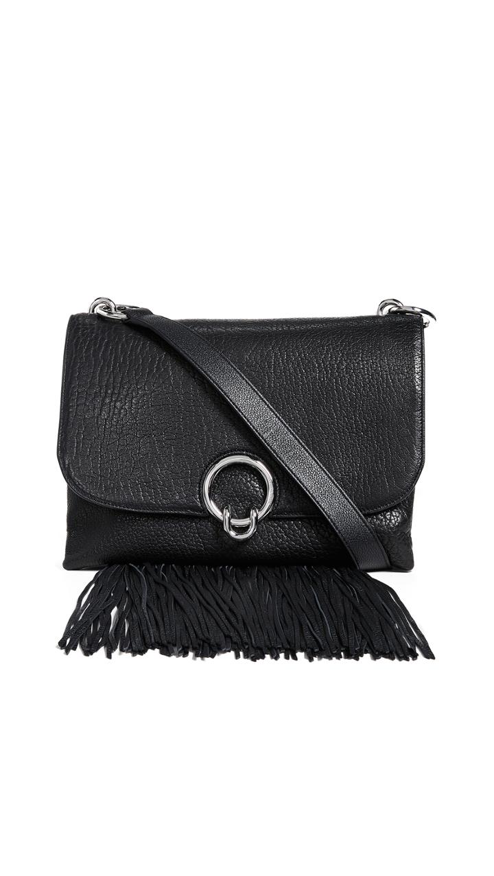 Rebecca Minkoff Isabel Large Shoulder Bag With Fringe
