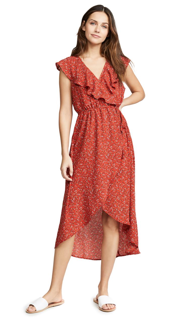Bb Dakota Bohemian Wrap Sody Dress