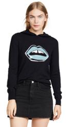 Markus Lupfer Mia Painted Lip Knit Hoodie