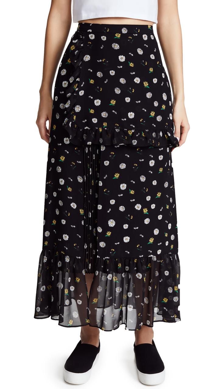 Sjyp Flower Printed Long Skirt